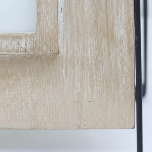 Marco de fotos de madera blanca rústica de 4x6 "con soporte de metal, marco de fotos de vidrio de alta definición decoración del hogar - Product Image 1