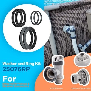 Joint en caoutchouc 25076RP, paquet de 6 pour colonnes de piscine Intex 10745 10262 10255, étanchéité à l'eau et à la poussière - Product Image 4