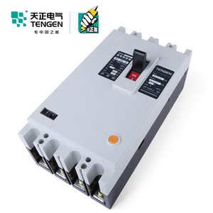 เบรกเกอร์ป้องกันกระแสไฟฟ้ารั่ว Tengen Dz20l 250 3n300 250a แบบ 4 ขั้ว 3 เฟส 4 สาย 200a - Product Image 1