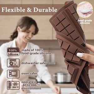 Molde de Silicona Antiadherente de 10 Cavidades para Barras de Proteína y Energía, Libre de Látex, Libre de Ftalatos, Apto para Congelador - Product Image 5