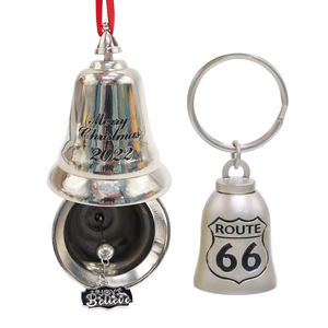 कारखाने कस्टम लेजर लोगो मुक्त नमूना छोटे मिश्र धातु की घंटी बिल्ली धातु दरवाजा पालतू जानवर सजावट के लिए बेल स्मृति चिन्ह धातु - Product Image 3