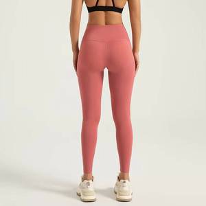 Leggings de cintura alta de spandex, pantalones de yoga sexys para mujer, elásticos y moldeadores de glúteos, ropa deportiva sin costuras al por mayor para verano - Product Image 3