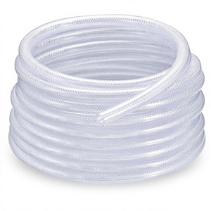 Tuyau en PVC PU tressé renforcé transparent, tuyau <span class=keywords><strong>flexible</strong></span> en vinyle haute pression pour le transfert d'<span class=keywords><strong>eau</strong></span> et d'air - Product Image 1
