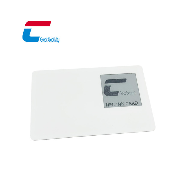 Wholesale Luxury E-ink Screen NFC Card Change Text NFC Smart E Ink Display Card