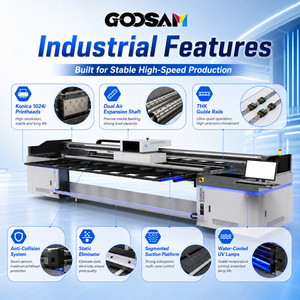 Impresora UV Híbrida de Cama Plana y Rollo a Rollo de 300mm con Banda de Malla I3200 Gen5 para Cuero, Papel Tapiz, Pancartas, Vinilo, PVC, Azulejos, Acrílico e Industriales - Product Image 1