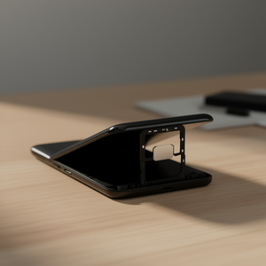 Bandeja para tarjeta SIM Micro SD para ZTE Blade A52 Negro - Product Image 3