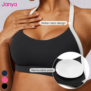 Janya Damen <span class=keywords><strong>2</strong></span>-teiliges High-Waist Yoga-Leggings-Set Ärmelloses Rückenfreies Sportoutfit mit Farbblockierung Großhandel Fitness-Sets - Product Image 3