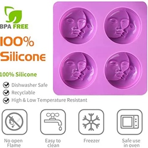 Moldes de Silicona para Jabón y Pastel con 6 Cavidades, Antiadherentes, Libres de BPA, con Diseño de Naranja, Hechos a Mano, de Alta Calidad, Personalizables con Logotipo - Product Image 2