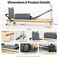 Queenlife – Équipement d'entraînement Pilates en bois d'érable massif personnalisé, machine de gym de haute qualité pour le remodelage corporel, vente en gros