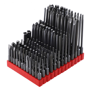 12 pièces précision 1/4 "tige hexagonale magnétique tournevis électrique jeu d'embouts outil à main de sécurité S2 acier Torx étoile hexagonale cannelure tête de vis - Product Image 1