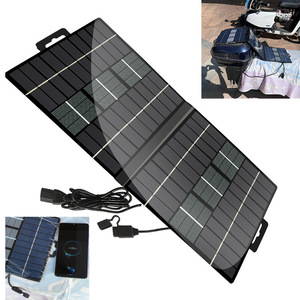 Panneau solaire pliable 100W, chargeur portable pour téléphones et appareils en extérieur - Product Image 4