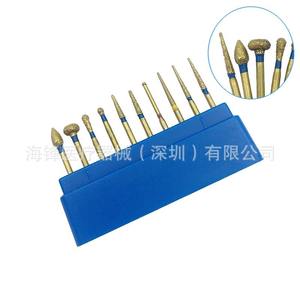 Jeu de fraises diamantées Hai Feng pour dentisterie, tige de 1/8 po, tête de meulage haute vitesse pour préparation dentaire - Product Image 2