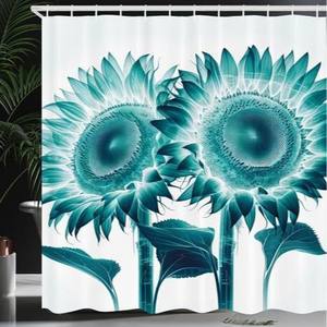 Bohème Nature thème <span class=keywords><strong>bois</strong></span> vallée <span class=keywords><strong>Jade</strong></span> tons moderne scandinave tissu tissu salle <span class=keywords><strong>de</strong></span> bain décor ensemble crochets bleu rideau <span class=keywords><strong>de</strong></span> douche - Product Image 6