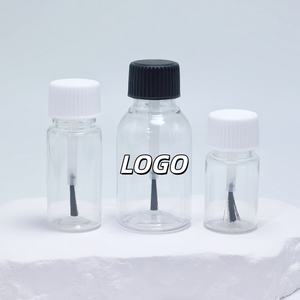 Paquete cosmético 5ml 10ml 15ml 20ml 30ml Botella de cepillo de PET de plástico transparente para dispensar aceite esencial Esmalte de uñas de muestra pequeña - Product Image 1