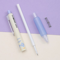 Stylo gel tulipe marguerite fraîche simple stylo roller fleur étudiant créatif 0.5mm noir