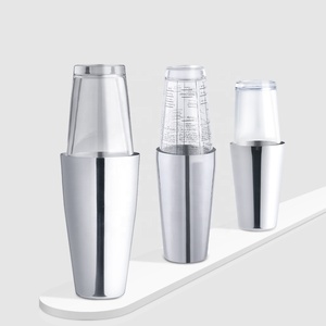 Usine de création directe Outils de bar de haute qualité Fournisseurs de <span class=keywords><strong>verre</strong></span> <span class=keywords><strong>shaker</strong></span> à cocktail Boston en acier inoxydable à service unique - Product Image 1
