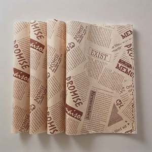 Papel de Envoltura de Alimentos Antigrasa con Logotipo Personalizado al por Mayor, Papel Encerado para Envolver Alimentos, para Sándwiches y Hamburguesas - Product Image 6