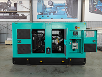 Groupe électrogène diesel silencieux 50Hz 40kW 50kVA à faible bruit, insonorisé, pour usage industriel, domestique et commercial, avec ATS