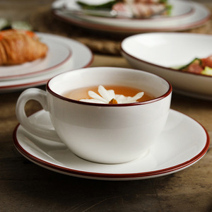 Service de vaisselle nordique simple <span class=keywords><strong>pour</strong></span> la maison – Assiettes et bols en porcelaine <span class=keywords><strong>pour</strong></span> riz, steak, pâtes – Idéal <span class=keywords><strong>pour</strong></span> restaurants occidentaux, hôtels et mariages - Product Image 3