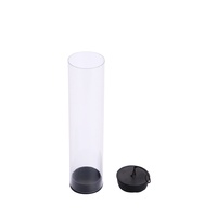 Cylindre transparent dur de 0.5mm à 1.0mm PVC/PETG/PC Tube en plastique transparent Conteneur d'emballage de stockage avec couvercle