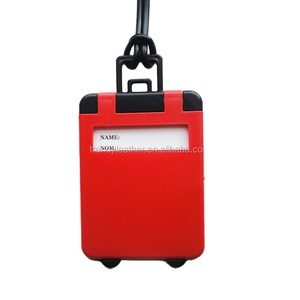 Custom <strong>Suitcase</strong> Shape Plastic Luggage <strong>Tag</strong> With Printing logo - Product Image 1