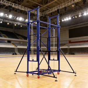 Échafaudage mobile professionnel en fer pour travaux et usage domestique, avec système de levage suspendu, en promotion - Product Image 1