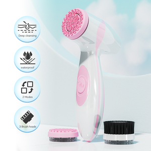 Spazzola Elettrica Rotante in Silicone per Pulizia Viso <span class=keywords><strong>con</strong></span> Tecnologia a Ioni Negativi per Pulizia Profonda dei Pori e Impermeabile - Product Image 2