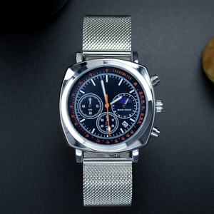 Reloj de Pulsera Personalizado al por Mayor de Fábrica, Relojes de Cuarzo para Hombre, Reloj de Negocios Multifuncional de Aleación de Acero Inoxidable para Hombre - Product Image 2