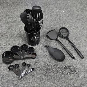 Juego de utensilios de cocina de silicona, utensilios de cocina resistentes al calor, pinzas giratorias, espátula, cuchara, cepillo, batidor, utensilio de cocina - Product Image 3