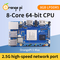 Orange Pi 5 Max 8 Go de RAM 16 Go de RAM Ordinateur à carte unique LPDDR5 RK3588 Puce 2.5G LAN WiFi + BT OPi Orangepi 5 MAX Carte de développement