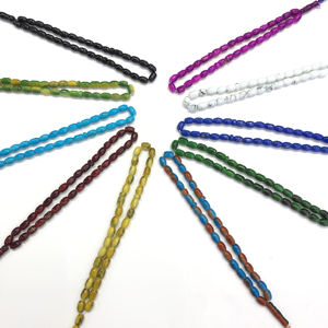 Perles en cristal de verre à <span class=keywords><strong>prix</strong></span> avantageux pour la fabrication de bijoux avec des glands, tasbih numérique, prière, couleur, perles ovales en acrylique musulmanes - Product Image 2