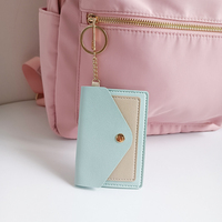 Porte-cartes mini portable en cuir PU GZL-x7 de la marque GZL, pochette de rangement pour cartes, porte-clés, vente en gros