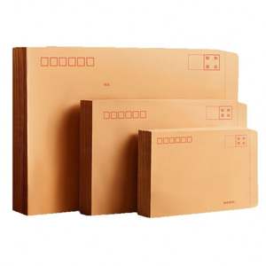 Enveloppe personnalisée avec logo, papier fantaisie, kraft blanc et carton, biodégradable, pour documents, factures, étiquettes, sacs - Product Image 1