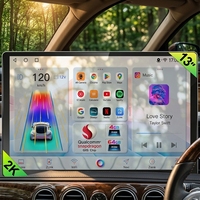 Autoradio MP3 Android 14 intelligent universel avec CarPlay, GPS, télécommande, écran tactile QLED 4+64G, USB, garantie 1 an