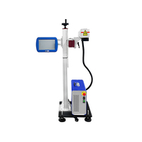 Werkspreis PET-Kunststoffflaschen PVC-Rohre und -Kabel Laserdrucker online 30 W 50 W faser-Flieglaser-Markierungsmaschine zu verkaufen
