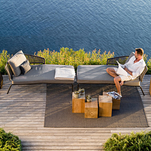 Chaise Iron Moon - Chaise longue d'extérieur durable et confortable pour jardin, piscine, terrasse, plage, <span class=keywords><strong>resort</strong></span> et hôtel - Product Image 3