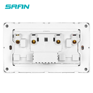 Điện 146 kép anh tiêu chuẩn cắm A + C thiết bị chuyển mạch và ổ cắm với chuyển đổi ánh sáng - Product Image 2