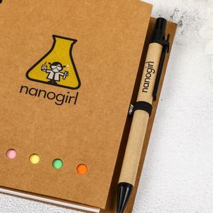Cuaderno Espiral Kraft con Logotipo Personalizado al por Mayor, con Notas Adhesivas, Regalo Promocional de Alta Calidad, Mini Bloc de Notas Reciclado con Bolígrafo - Product Image 4