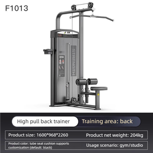 Machine de musculation multifonctionnelle SK Commercial pour tirage vertical et rame assise, équipement d'entraînement dorsal robuste avec cadre métallique - Product Image 2