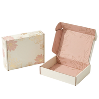 Nouvelle boîte d'expédition de bijoux avec logo personnalisé, boîte d'emballage pour colis postaux, boîte-cadeau en carton pour bijoux, pour la vente au détail et la vente en gros