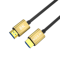 Câble HDMI plaqué or pour HDTV, jeux vidéo, PS4, home cinéma, vidéo, 1M2M5M, 8K60Hz, 4K120Hz, 3D, 8K 60Hz, 4K 48Gbps, HDR, or, câble HDMI 2.1 8K YL-H030