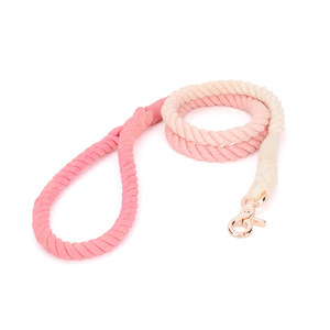 Verstellbares Nylon-Hunde leinen halsband Set Schnell verschluss Geflochtenes Paracord Niedliches festes Muster mit reflektieren dem Baumwoll-Hanfseil - Product Image 2