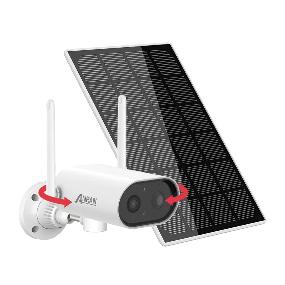 ANRAN 3MP 100% wirefree Facile Installazione ip65 Impermeabile Macchina Fotografica di Wifi di Sicurezza di Monitoraggio Esterna Solare Della Batteria Della macchina fotografica