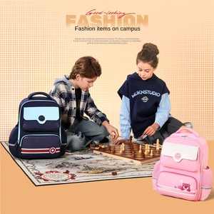 Sac à dos <span class=keywords><strong>cartable</strong></span> léger de grande capacité avec doublure en polyester Nouveau style de mode Primaire Grade 1-6 pour garçons et filles - Product Image 3