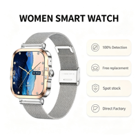 Montre connectée pour femmes HK82 2026, écran AMOLED 1,75 pouces, suivi de la fréquence cardiaque et de la tension artérielle, suivi des règles, NFC, vente en gros directe d'usine