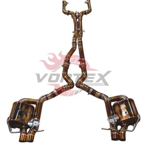 Tubo de Escape de Titanio con Soldadura TIG Avanzada Vortex para Mercedes Benz AMG W205 C63 C63S 4.0T, Silenciador Personalizado Mejorado - Product Image 1