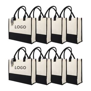 Sac cadeau en toile de coton réutilisable personnalisé avec logo pour l'école et le bureau - Product Image 2