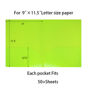 プラスチックファイルフォルダーレターサイズオフィス & スクールレポート & ファイル管理用工場卸売A4ブラックPPプラスチックファイルフォルダーサイズ3プロング - Product Image 2