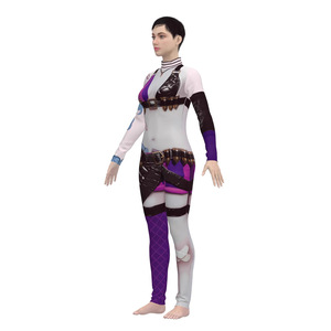 Combinaison Jinx en Lycra avec impression numérique 3D, costume de cosplay pour jeux d'anime et de rôle, collection Printemps 2025 - Product Image 2