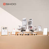 Chaise de bureau exécutive moderne SIHOO B100, maille respirante, appuie-tête 3D plus large, ergonomique, confortable, accoudoirs 4D enveloppants